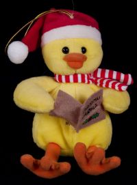 Kurt S. Adler Duck Musical Christmas Carol Plush Toy
